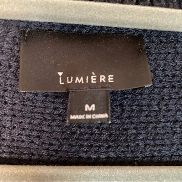 Lumiere Dolman Sleeve Bow Sweater M - Picture 5 of 5